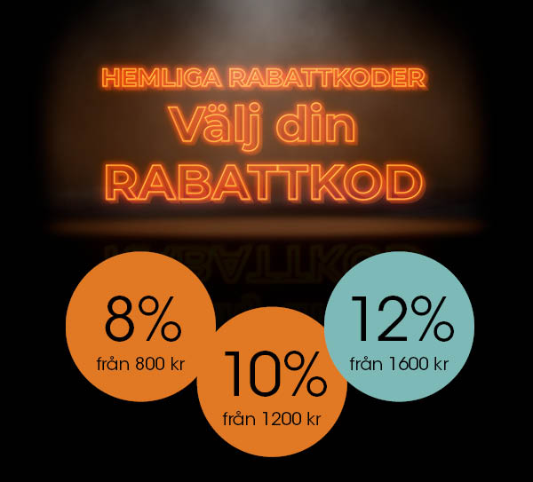 Välj din rabattkod